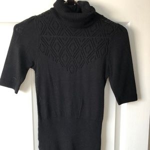 Black Turtle Neck Top